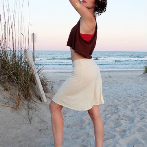 Gaia Conceptions | Navy Blue Simplicity Short Skirt - Picture 6 of 7